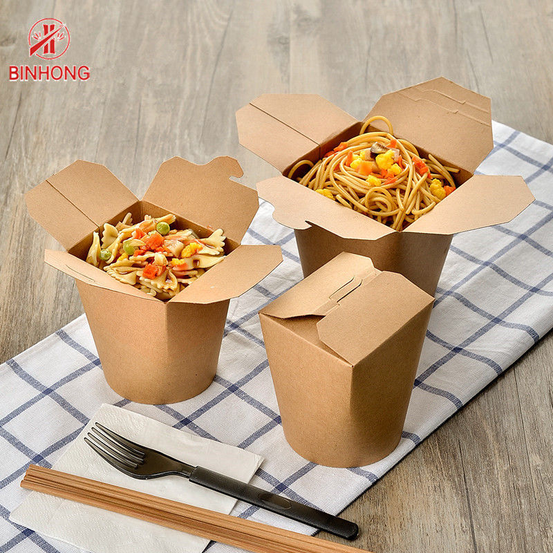 Contenitori di carta eliminabili della vernice lucida di imballaggio per alimenti di Customzied