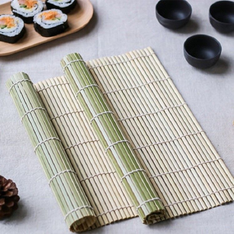 Stuoia di rotolamento dei sushi di bambù naturali