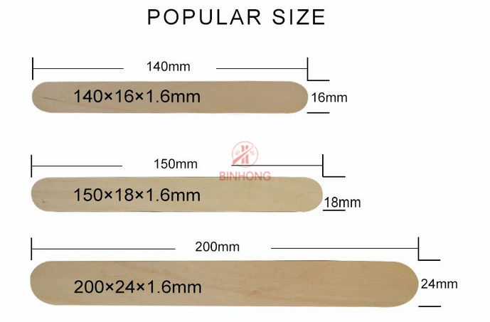 Bastoni mescolantesi di legno biodegradabili eliminabili della coltelleria 140mm