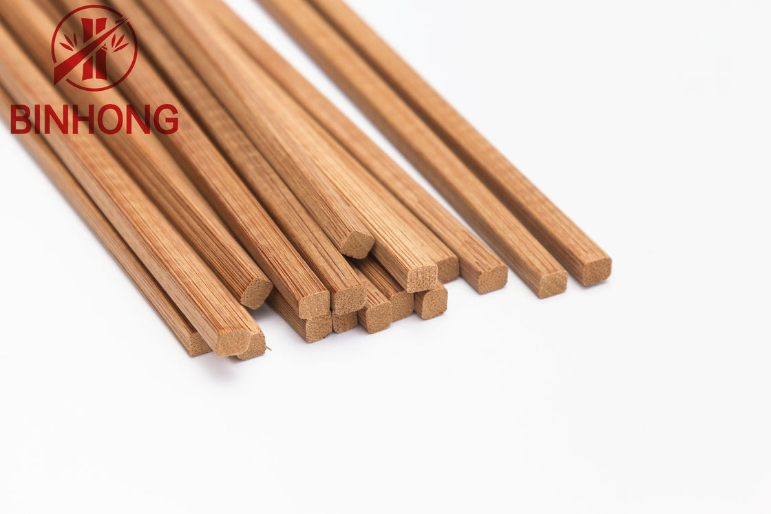Bastoncini di bambù eliminabili quadrati carbonizzati di 24cm