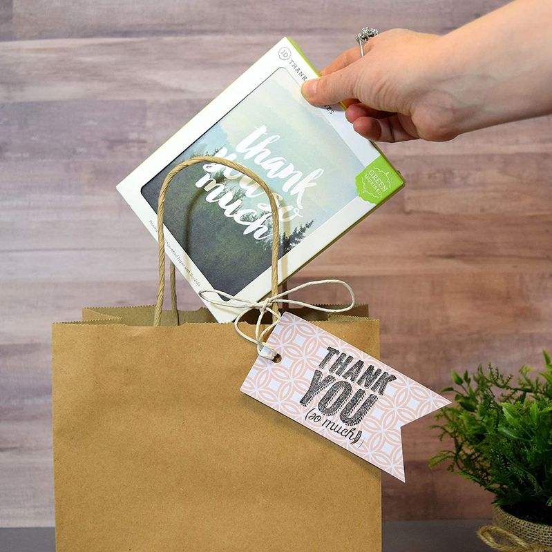 Borsa della carta kraft di Eco 80% PCW 8x4x10 amichevole»