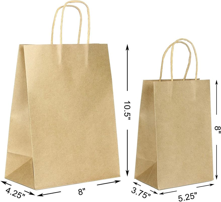 Riciclabile ordinato gradua le anti borse secondo la misura dell'alimento della carta kraft dell'olio