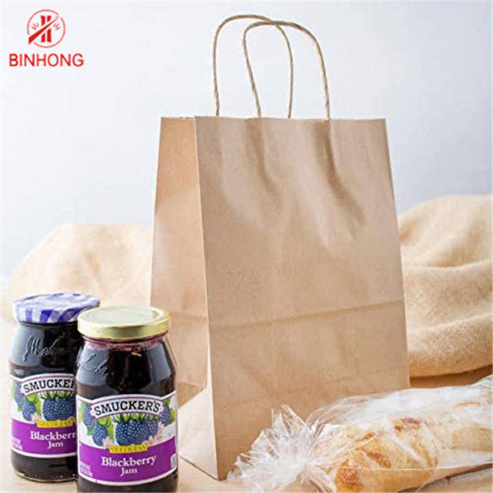 Borsa di carta kraft di 10×5×13 durevole» con le maniglie