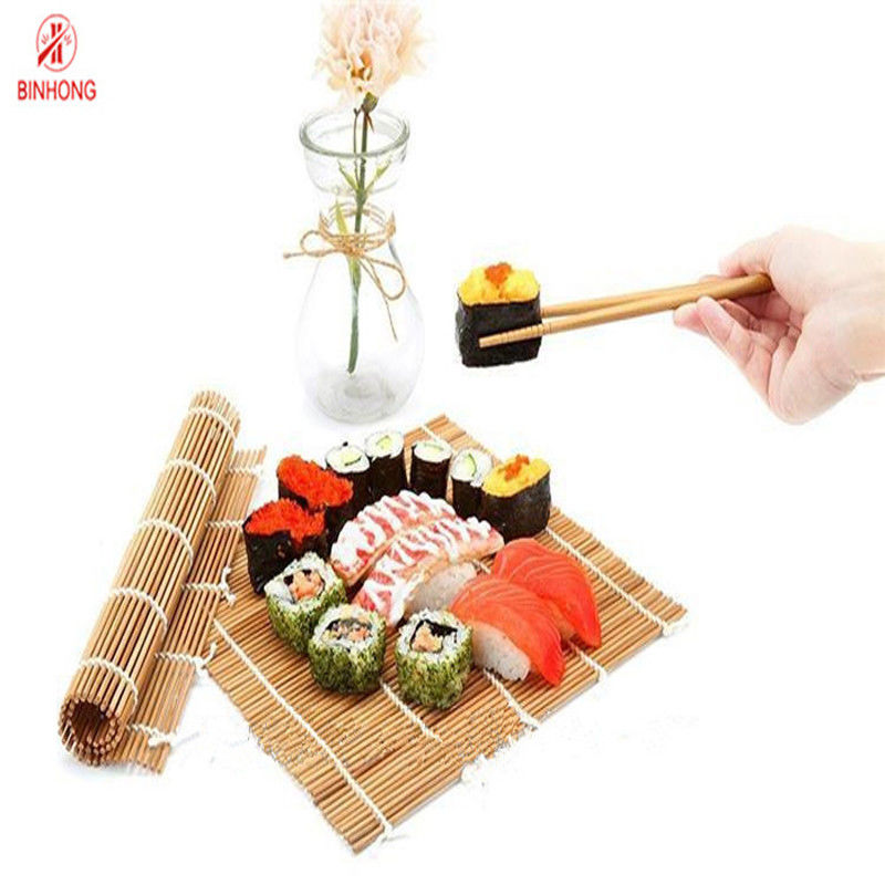 Il doppio ha indicato i sushi di 27cm*27cm che rotolano Mat For Household