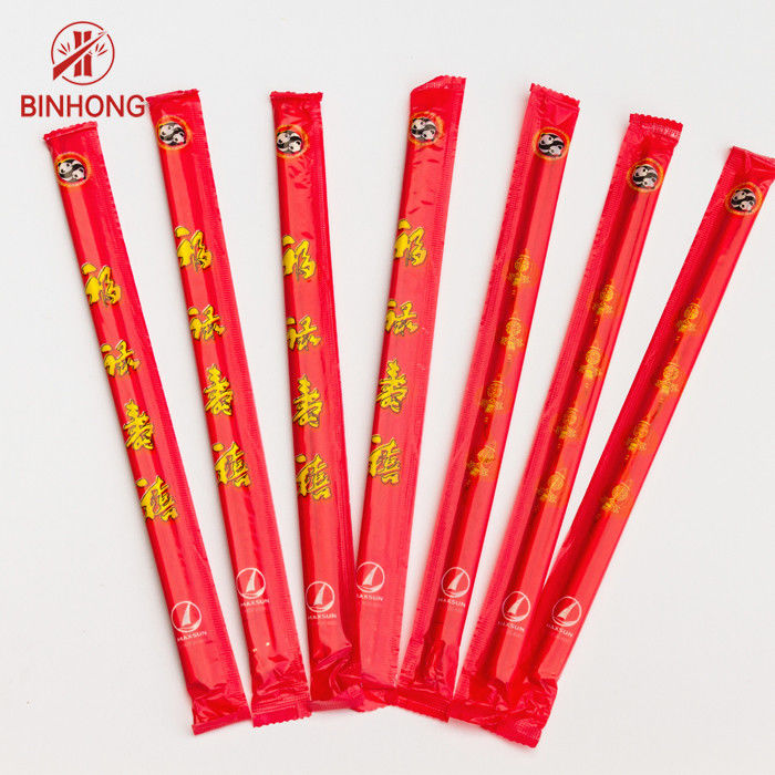 Abitudine di bambù naturale Logo Chopsticks del giro 5.0mm*20cm
