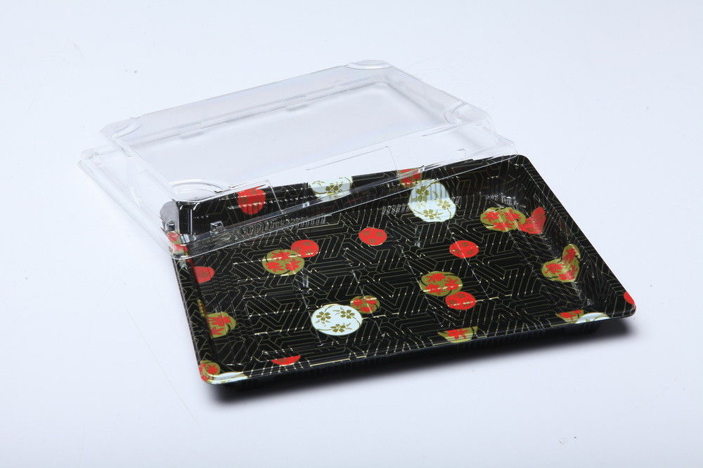 Vassoio di plastica eliminabile da portar via giapponese del contenitore del contenitore di sushi