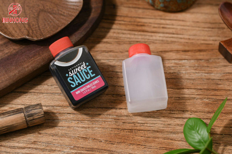 Bottiglia eliminabile 6ml 15ml 30ml della salsa di soia del PE del commestibile