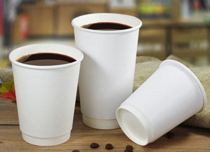 Tazza 16oz della bevanda del caffè della carta kraft di doppio strato ISO9001 per il caffè