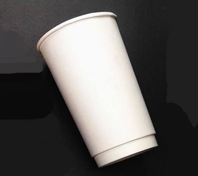 Tazza 16oz della bevanda del caffè della carta kraft di doppio strato ISO9001 per il caffè