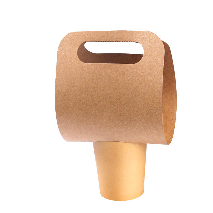 supporto di tazze asportabile del caffè della singola doppia tazza di 350g Kraft