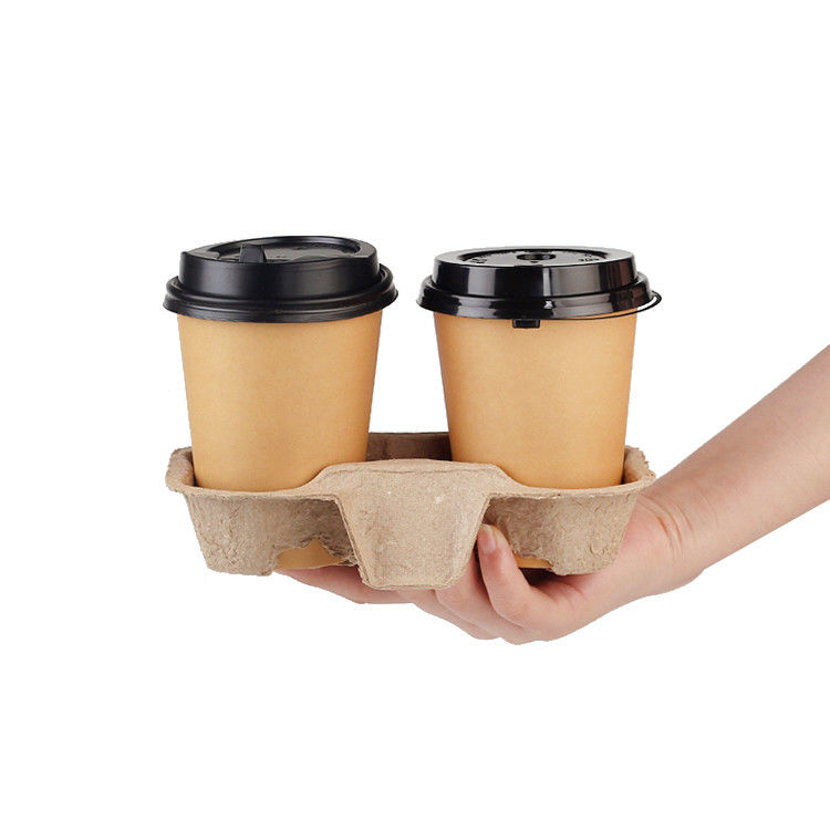 supporto di tazze asportabile del caffè della singola doppia tazza di 350g Kraft