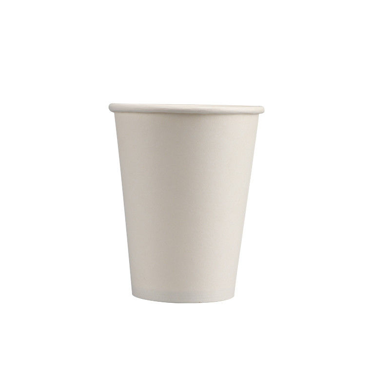 tazza di carta eliminabile del caffè macchiato a parete semplice inferiore di 12oz 60mm biodegradabile