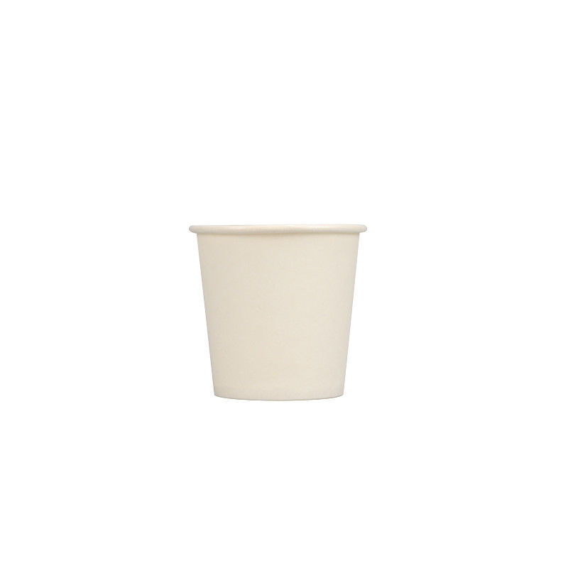 tazza di carta eliminabile del caffè macchiato a parete semplice inferiore di 12oz 60mm biodegradabile