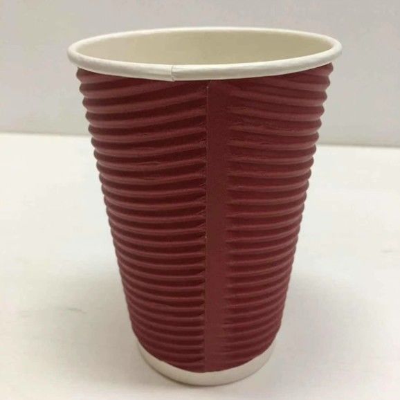 tazza di carta eliminabile del caffè dell'ondulazione 8oz biodegradabile