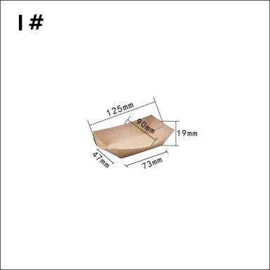contenitore del crogiolo di carta kraft di 100 280 530ml per il fiore del riso del pollo
