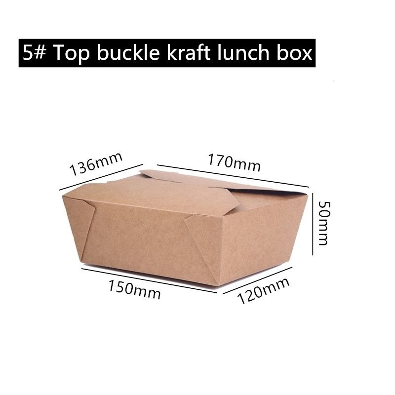 La carta kraft Microwavable di Brown porta via la scatola 800 1400 1480 2000ml