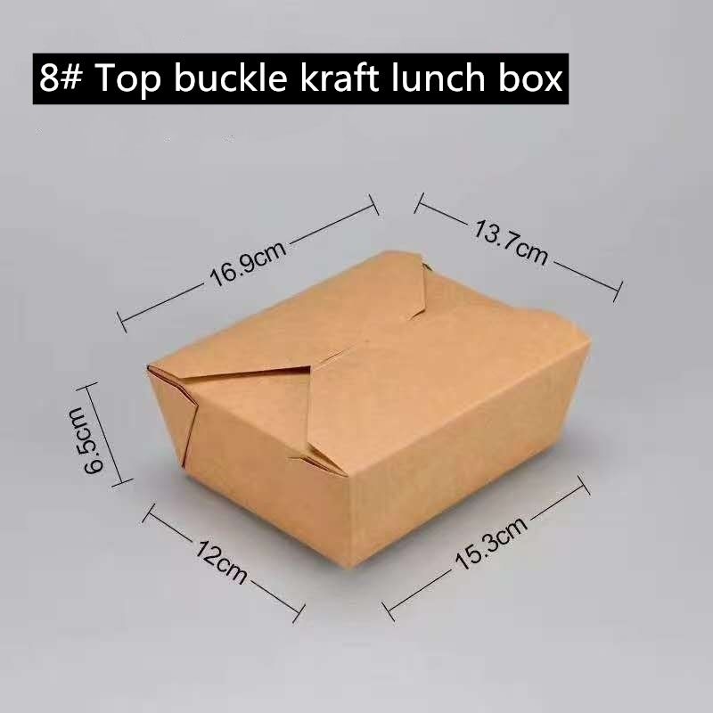 La carta kraft Microwavable di Brown porta via la scatola 800 1400 1480 2000ml