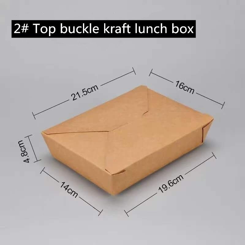 La carta kraft Microwavable di Brown porta via la scatola 800 1400 1480 2000ml