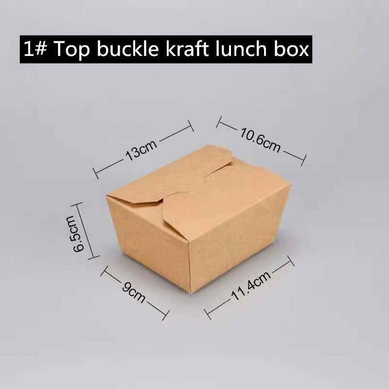 La carta kraft Microwavable di Brown porta via la scatola 800 1400 1480 2000ml
