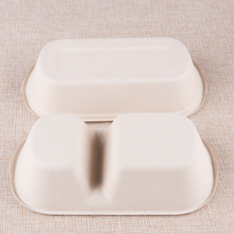 Scatola di pranzo di carta eliminabile di 5 compartimenti 500ml 700ml 850ml 1000ml