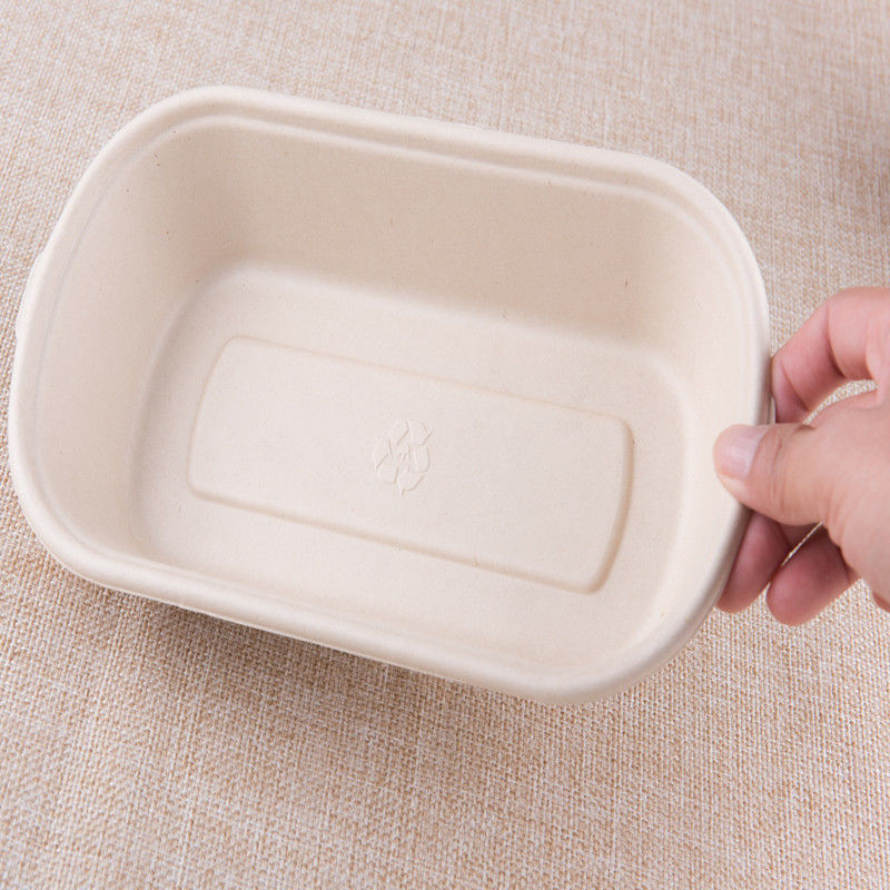 Scatola di pranzo di carta eliminabile di 5 compartimenti 500ml 700ml 850ml 1000ml
