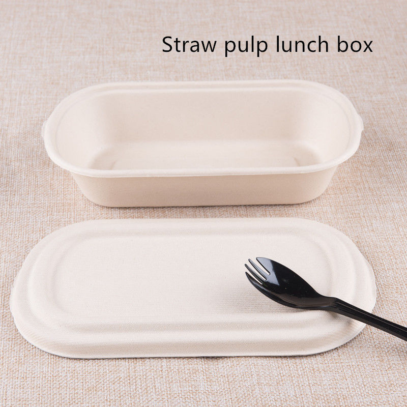 Scatola di pranzo di carta eliminabile di 5 compartimenti 500ml 700ml 850ml 1000ml