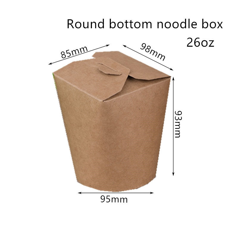 contenitore eliminabile di tagliatella di 16oz 26oz 32oz con il fondo rotondo