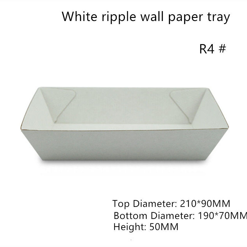 Alimento rettangolare di Libro Bianco che serve a Tray Height 47mm
