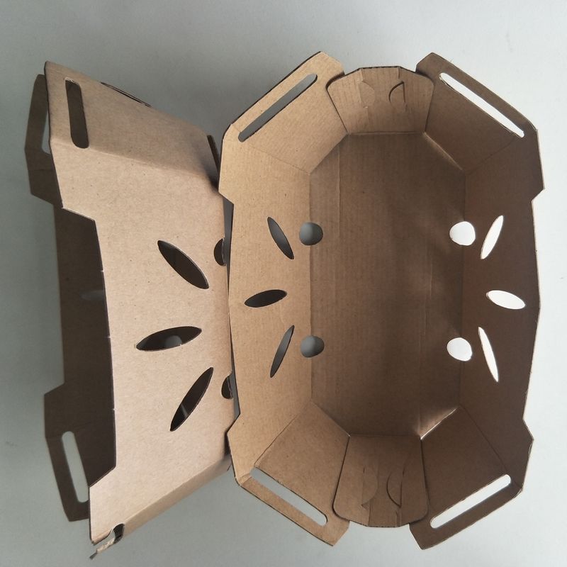 Coperchio riciclabile dell'ANIMALE DOMESTICO di Tray With della frutta di carta kraft di 350gsm