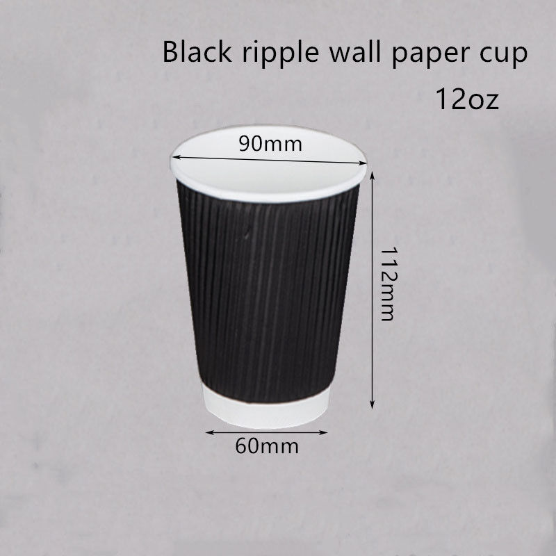 Tazza bevente ondulata del caffè della carta kraft di 250gsm 300gsm eliminabile