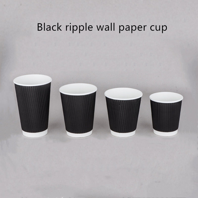 Tazza bevente ondulata del caffè della carta kraft di 250gsm 300gsm eliminabile