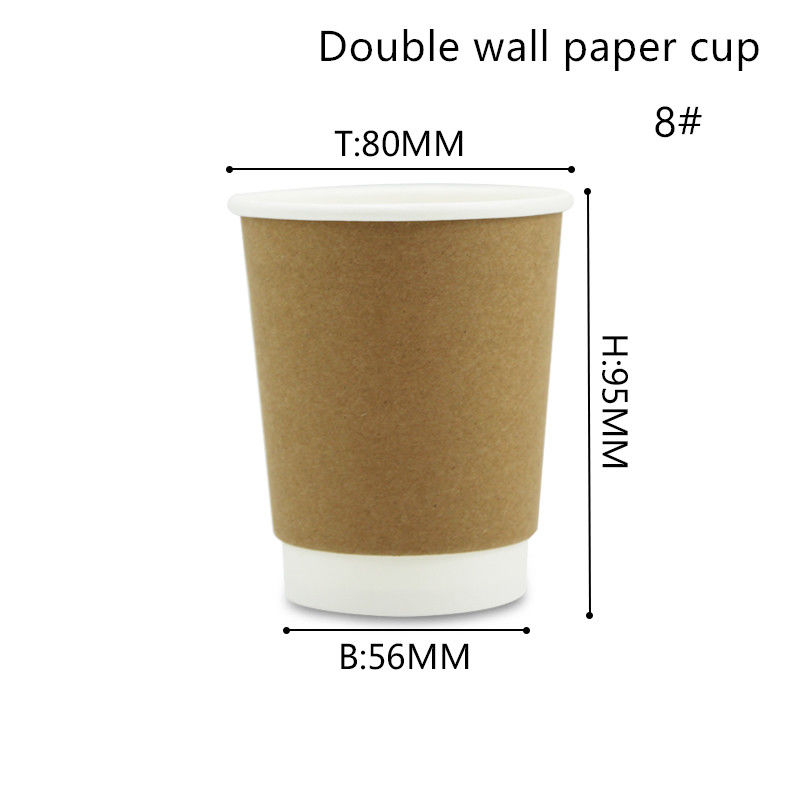 Tazze calde e fredde biodegradabili 8oz 12oz 16oz della bevanda