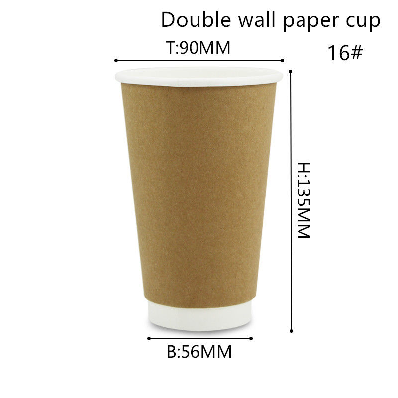 Tazze calde e fredde biodegradabili 8oz 12oz 16oz della bevanda