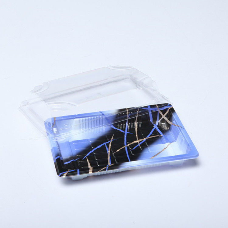 OEM di plastica eliminabile riciclabile del vassoio dei sushi con l'anti coperchio della nebbia