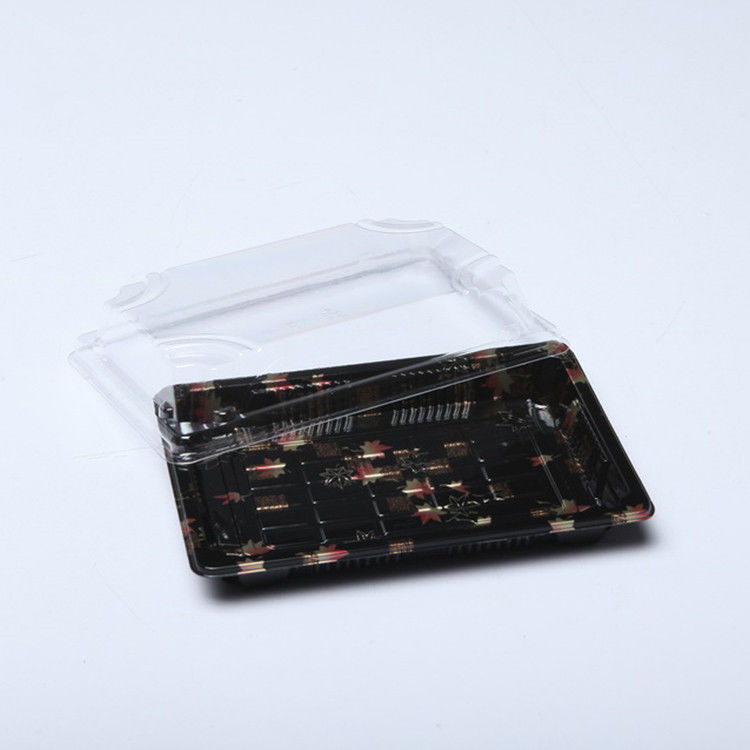 OEM di plastica eliminabile riciclabile del vassoio dei sushi con l'anti coperchio della nebbia