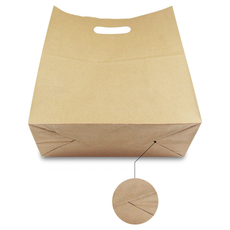 borsa di carta kraft di 80gsm 100gsm 120gsm con la maniglia tagliata