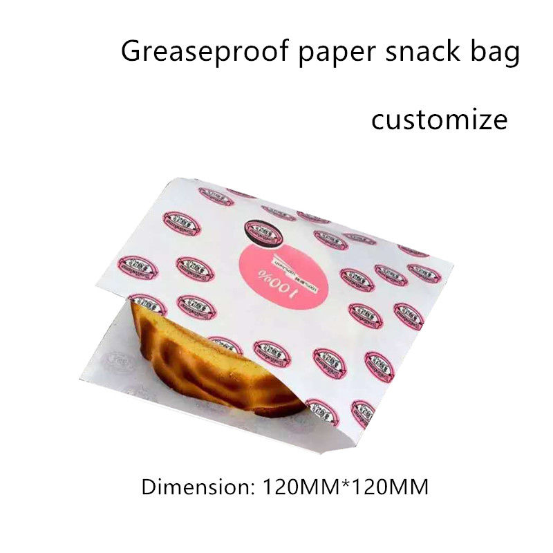 Il PE del quadrato ha ricoperto la borsa di carta da imballaggio 55gsm per l'hamburger