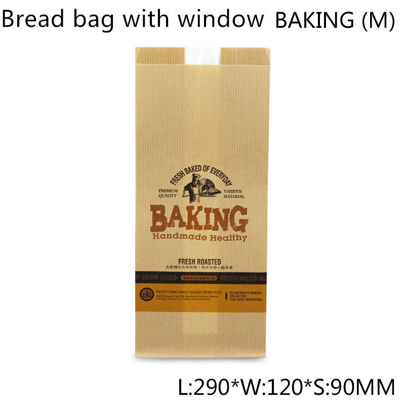 Il PE eliminabile ha ricoperto i sacchi di carta dell'imballaggio di pane 50gsm