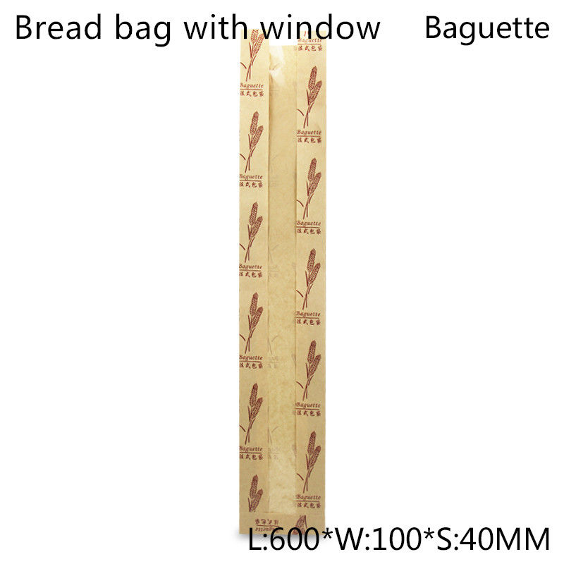 Il PE riciclabile ha ricoperto la borsa del pranzo di carta kraft per il pane del pane tostato