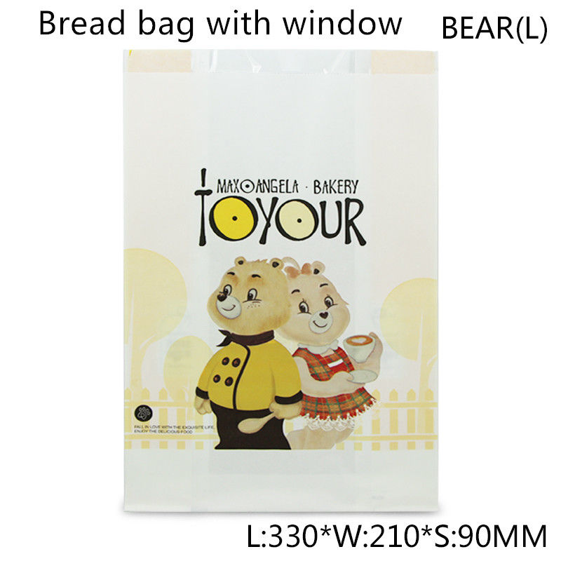 Singola carta kraft impermeabile al grasso Carry Bags For Sandwich di 55gsm