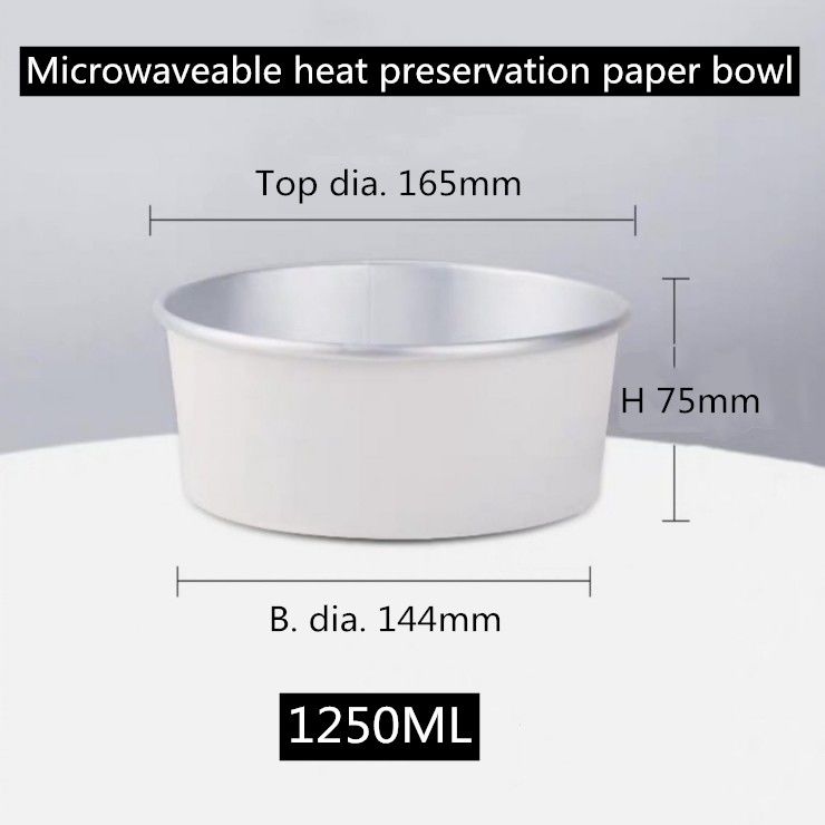Eliminabili Microwaveable impermeabili al grasso portano via le scatole di pranzo