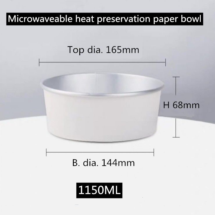 Eliminabili Microwaveable impermeabili al grasso portano via le scatole di pranzo