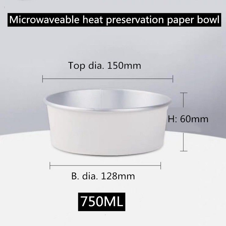 Eliminabili Microwaveable impermeabili al grasso portano via le scatole di pranzo