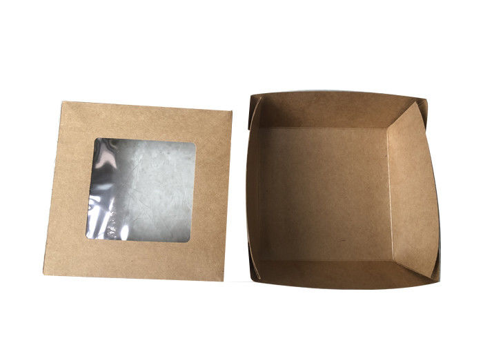 scatola di pranzo di carta kraft di 350 520 720 998 1090ml con cielo e la copertura della terra