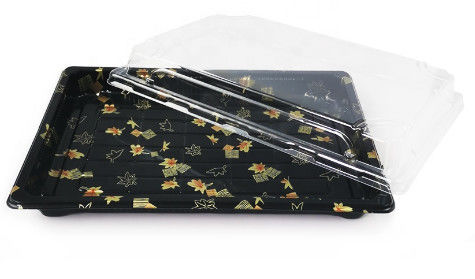 Contenitore di plastica eliminabile accatastabile dei sushi di PS