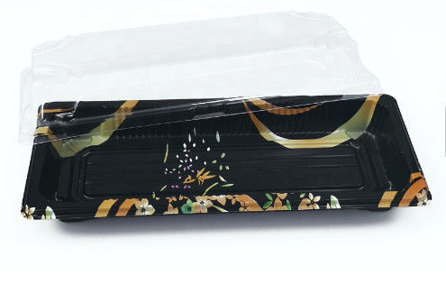 Contenitore di plastica eliminabile accatastabile dei sushi di PS
