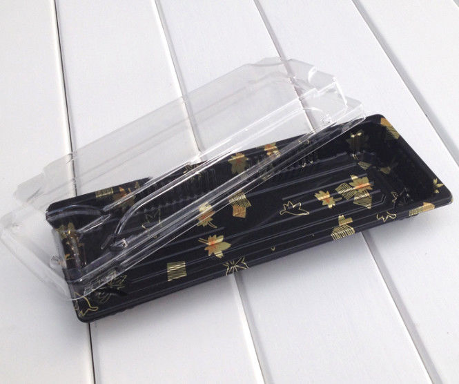 Contenitore di plastica eliminabile accatastabile dei sushi di PS