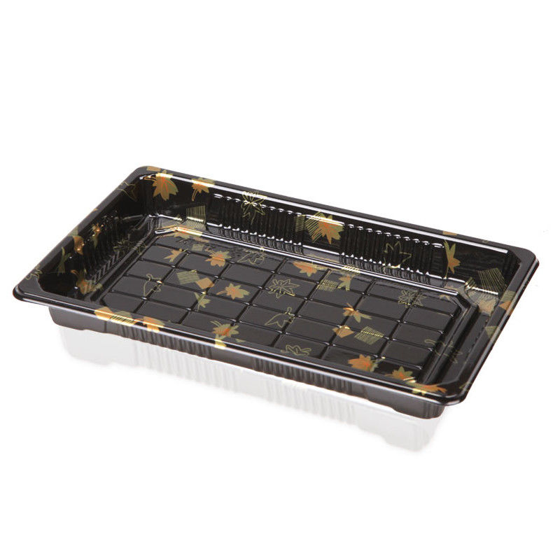 Sushi di plastica stampati Tray Recyclable Dustproof di PS
