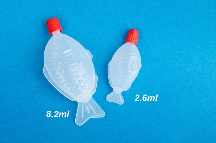il pesce di rettangolo 30ml ha modellato il contenitore di plastica della salsa di soia dei sushi