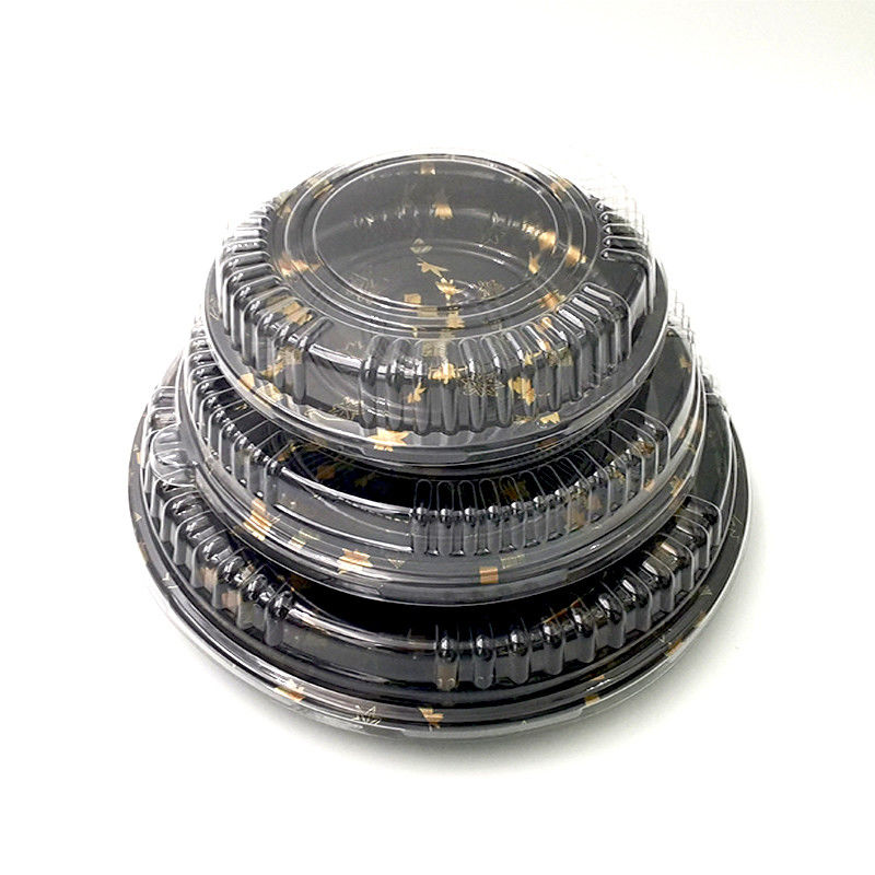 Sushi di plastica eliminabili Tray With Transparent Lid di PS